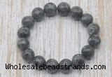 CGB5318 10mm, 12mm round black labradorite beads stretchy bracelets