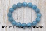 CGB5321 10mm, 12mm round apatite beads stretchy bracelets