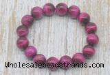 CGB5327 10mm, 12mm round red tiger eye beads stretchy bracelets