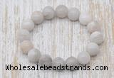 CGB5347 10mm, 12mm round white crazy lace agate beads stretchy bracelets