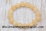 CGB5363 10mm, 12mm round honey jade beads stretchy bracelets