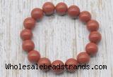 CGB5372 10mm, 12mm round red jasper beads stretchy bracelets