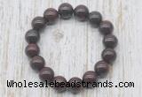 CGB5379 10mm, 12mm round brecciated jasper beads stretchy bracelets