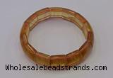 CGB665 7.5 inches 13*15mm yellow fluorite gemstone bracelet