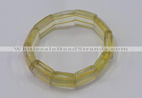 CGB670 7.5 inches 15*18mm lemon quartz bracelet wholesale