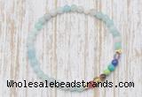 CGB7052 7 chakra 4mm amazonite beaded meditation yoga bracelets