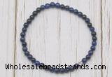 CGB7208 4mm tiny blue tiger eye beaded meditation yoga bracelets