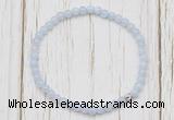 CGB7234 4mm tiny blue lace agate beaded meditation yoga bracelets