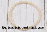 CGB7246 4mm tiny honey jade beaded meditation yoga bracelets