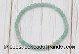 CGB7248 4mm tiny green aventurine beaded meditation yoga bracelets