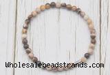 CGB7270 4mm tiny Australian zebra jasper beaded meditation yoga bracelets