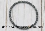 CGB7279 4mm tiny kambaba jasper beaded meditation yoga bracelets