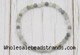 CGB7297 4mm tiny seaweed quartz beaded meditation yoga bracelets