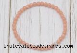 CGB7306 4mm tiny sunstone beaded meditation yoga bracelets