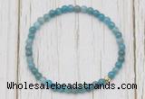 CGB7309 4mm tiny apatite beaded meditation yoga bracelets