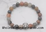 CGB7364 8mm fancy jasper bracelet with lion head for men or women