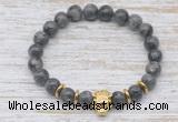 CGB7426 8mm black labradorite bracelet with tiger head for men or women