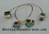 CGB750 13*18mm - 15*20mm teardrop druzy agate gemstone bangles