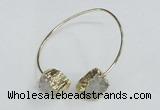 CGB775 13*18mm - 15*20mm freeform druzy agate gemstone bangles