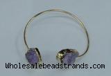 CGB776 13*18mm - 15*20mm freeform druzy agate gemstone bangles