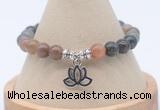 CGB7764 8mm fancy jasper bead with luckly charm bracelets