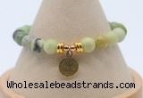 CGB7786 8mm Australia chrysoprase bead with luckly charm bracelets