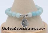 CGB7794 8mm amazonite gemstone bead with luckly charm bracelets