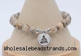 CGB7800 8mm feldspar bead with luckly charm bracelets wholesale