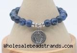 CGB7816 8mm sodalite bead with luckly charm bracelets wholesale