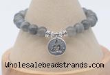 CGB7825 8mm labradorite gemstone bead with luckly charm bracelets