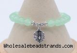 CGB7881 8mm candy jade bead with luckly charm bracelets whoesale