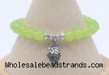 CGB7882 8mm candy jade bead with luckly charm bracelets whoesale