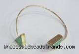 CGB793 12*16mm - 13*18mm triangle Australia chrysoprase bangles