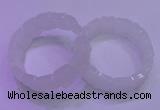 CGB800 8 inches 15*20mm rectangle white druzy agate bracelets