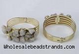 CGB821 30*68mm - 30*70mm druzy agate gemstone bangles wholeasale