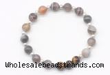 CGB8217 8mm Botswana agate & yellow tiger eye beaded stretchy bracelets