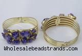 CGB823 30*68mm - 30*70mm druzy agate gemstone bangles wholeasale