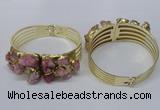 CGB824 30*68mm - 30*70mm druzy agate gemstone bangles wholeasale