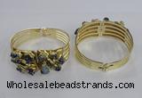 CGB845 30*68mm - 30*70mm druzy agate gemstone bangles wholeasale