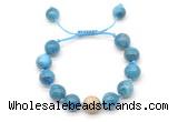 CGB8643 12mm round apatite adjustable macrame bracelets