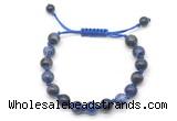 CGB8779 8mm,10mm round sodalite adjustable macrame bracelets