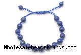 CGB8780 8mm,10mm round lapis lazuli adjustable macrame bracelets