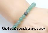 CGB8833 8mm, 10mm green aventurine & drum hematite power beads bracelets