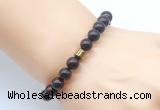 CGB8838 8mm, 10mm brecciated jasper & drum hematite power beads bracelets