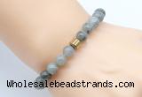 CGB8849 8mm, 10mm labradorite & drum hematite power beads bracelets