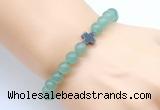 CGB8893 8mm, 10mm green aventurine & cross hematite power beads bracelets