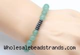 CGB8953 8mm, 10mm green aventurine & rondelle hematite beaded bracelets