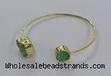 CGB899 12mm - 14*15mm freeform druzy agate gemstone bangles