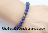 CGB9242 8mm, 10mm lapis lazuli & drum hematite power beads bracelets