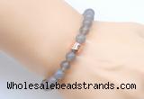 CGB9261 8mm, 10mm grey agate & drum hematite power beads bracelets